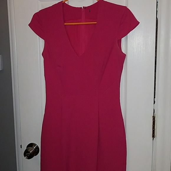 hot pink work dress
